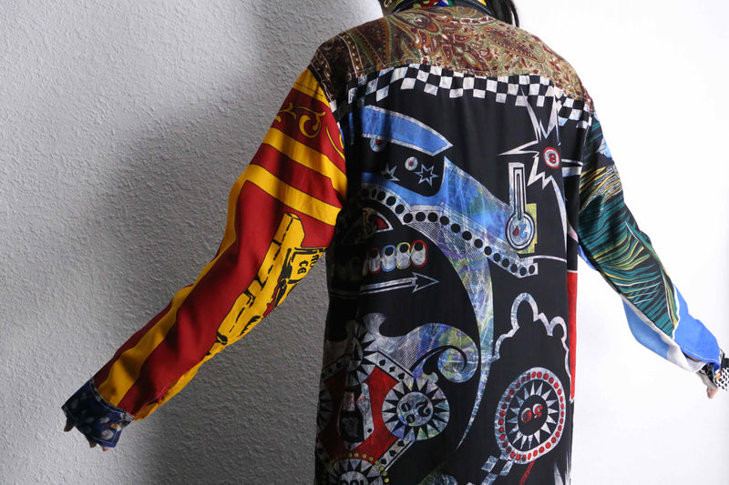 mulch art pattern L/S shirt