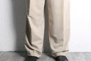 ivory 2tuck straight slacks