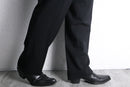 "EMPORIO ARMANI" soft twill wool pin stripe no tuck trousers