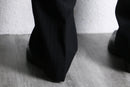 "EMPORIO ARMANI" soft twill wool pin stripe no tuck trousers