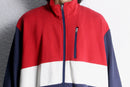 ”KINGSIZE” multi color horizontal stripe sweat jacket