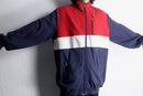 ”KINGSIZE” multi color horizontal stripe sweat jacket
