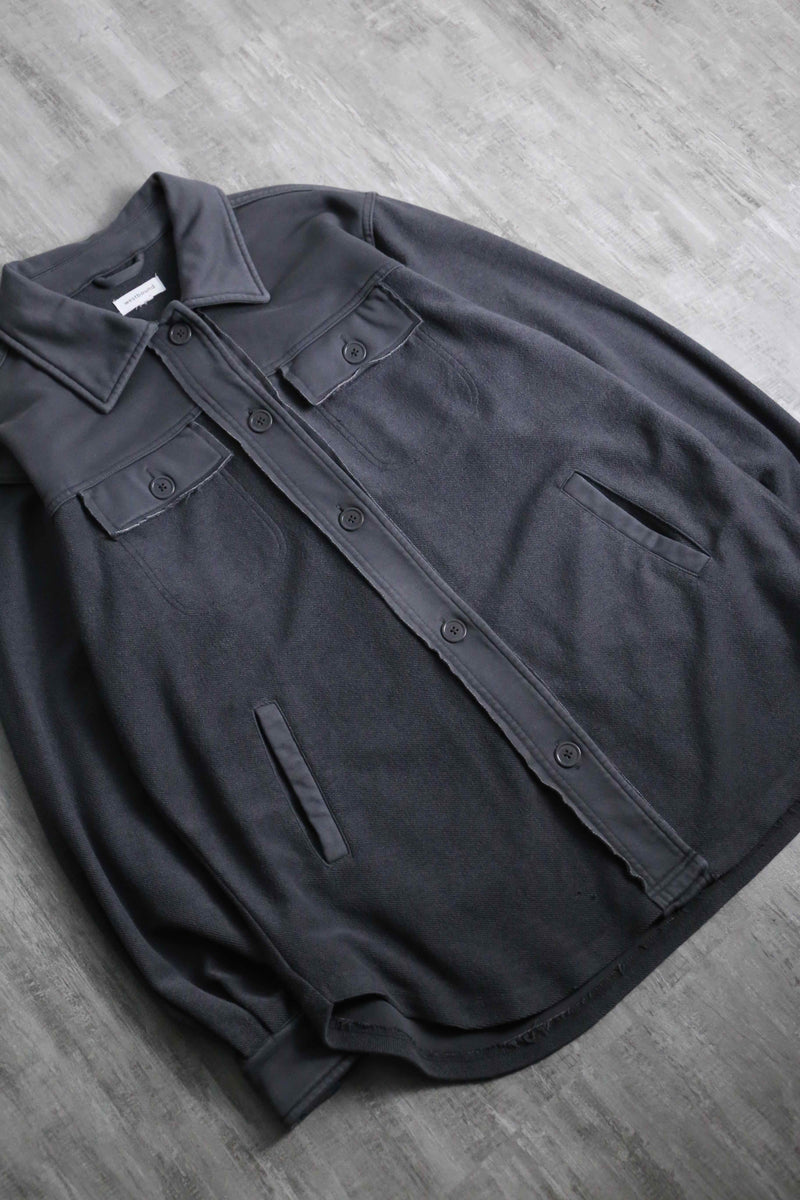 inside out loose sweat shirt jacket