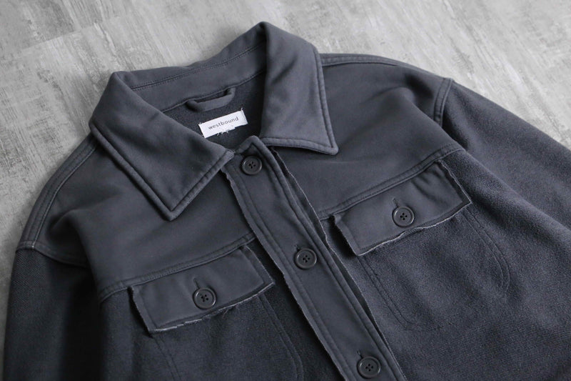 inside out loose sweat shirt jacket