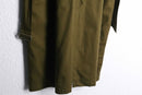 1990s cotton twill long trench coat