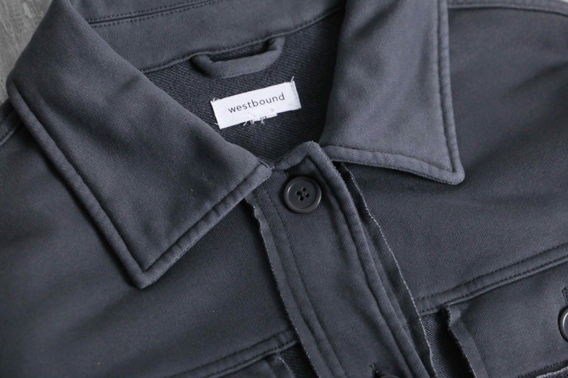 inside out loose sweat shirt jacket