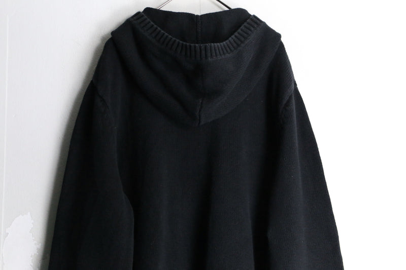 “ LAUREN RALPH LAUREN” black color  hoodie zip knit