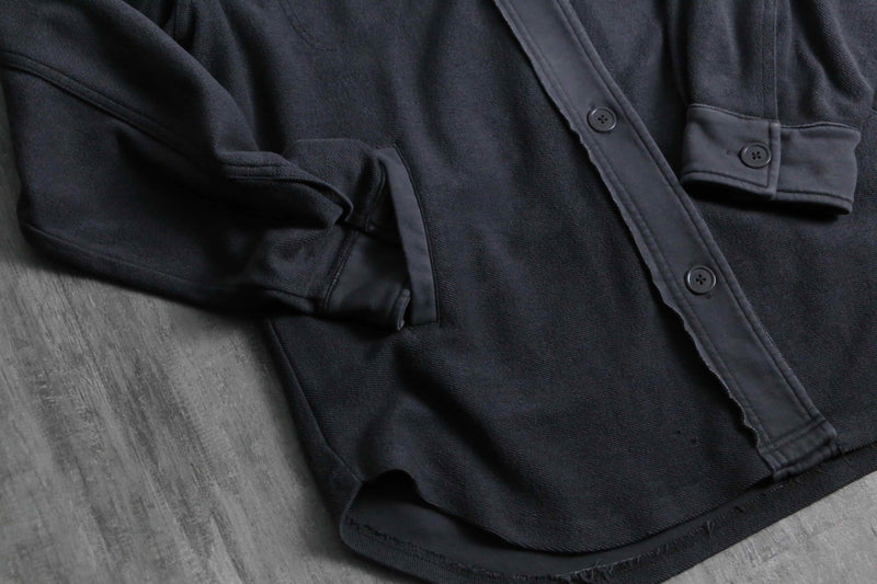 inside out loose sweat shirt jacket