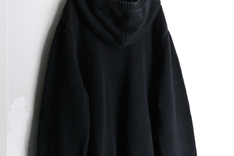 “ LAUREN RALPH LAUREN” black color  hoodie zip knit