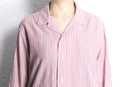 “BANANA REPUBLIC”stripe open collar shirt