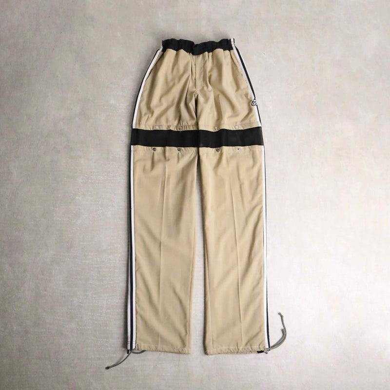 remake "再構築" track × slacks layered mesh pants