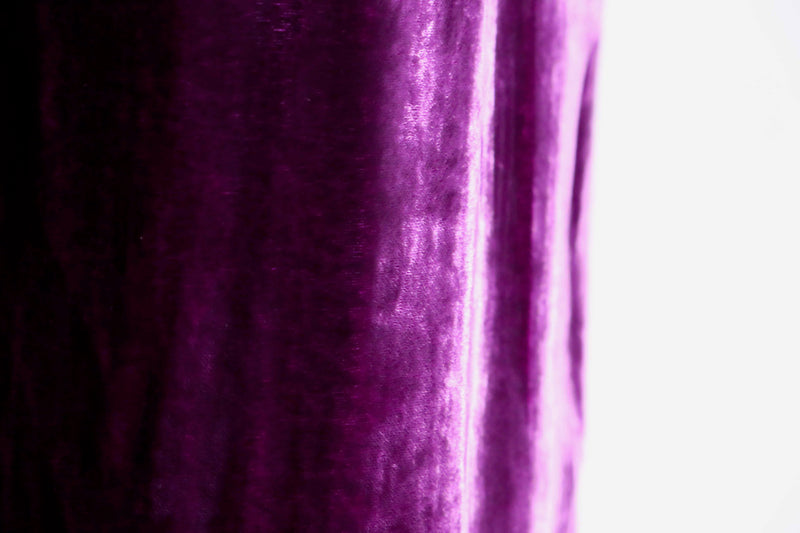 purple wide easy velours pants