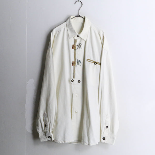 White color Tyrolean shirt