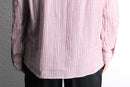 “BANANA REPUBLIC”stripe open collar shirt