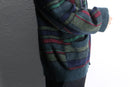 multi stripe design loose cardigan