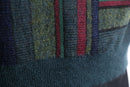 multi stripe design loose cardigan