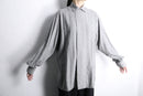 melange gray rayon front fly shirt