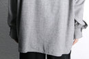 melange gray rayon front fly shirt