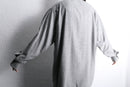 melange gray rayon front fly shirt