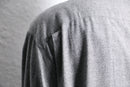 melange gray rayon front fly shirt