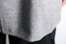 melange gray rayon front fly shirt