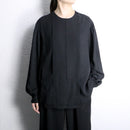 asymmetry front fly poly shirt