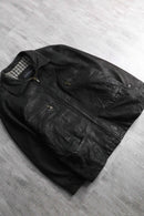 matte black leather jacket