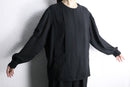asymmetry front fly poly shirt