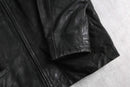 matte black leather jacket