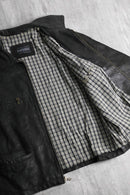 matte black leather jacket