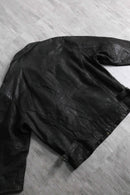 matte black leather jacket