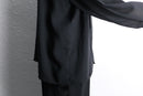 asymmetry front fly poly shirt