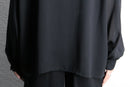 asymmetry front fly poly shirt