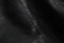 matte black leather jacket