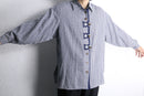 ethnic embroidered navy gingham check design shirt