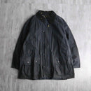 black color cotton oiled jacket