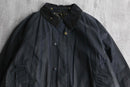 black color cotton oiled jacket
