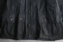 black color cotton oiled jacket