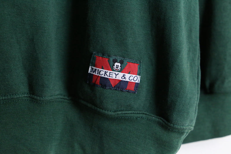 "Mickey" half zip sweat hoodie