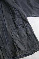 black color cotton oiled jacket