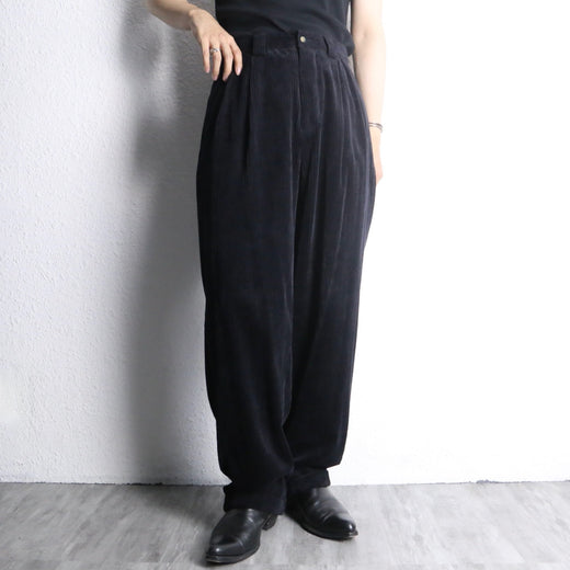 black corduroy wide pants