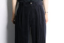black corduroy wide pants