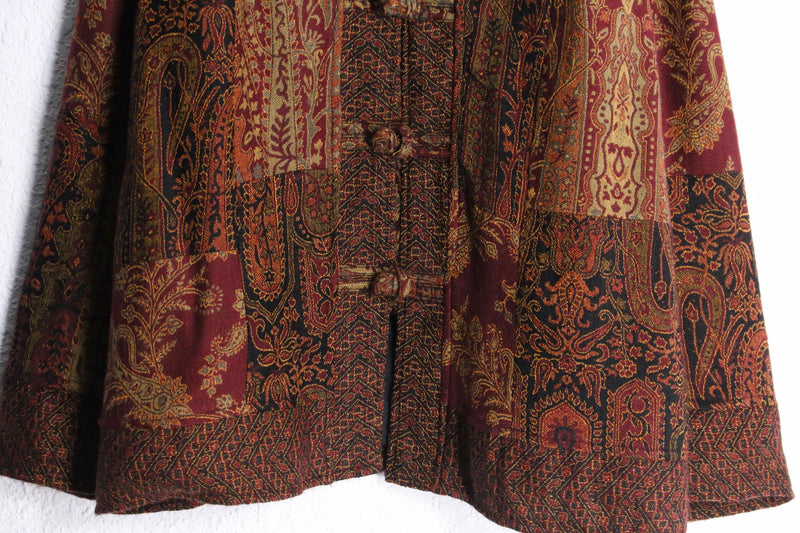 "WHITE STAG" patchwork gobelin china jacket