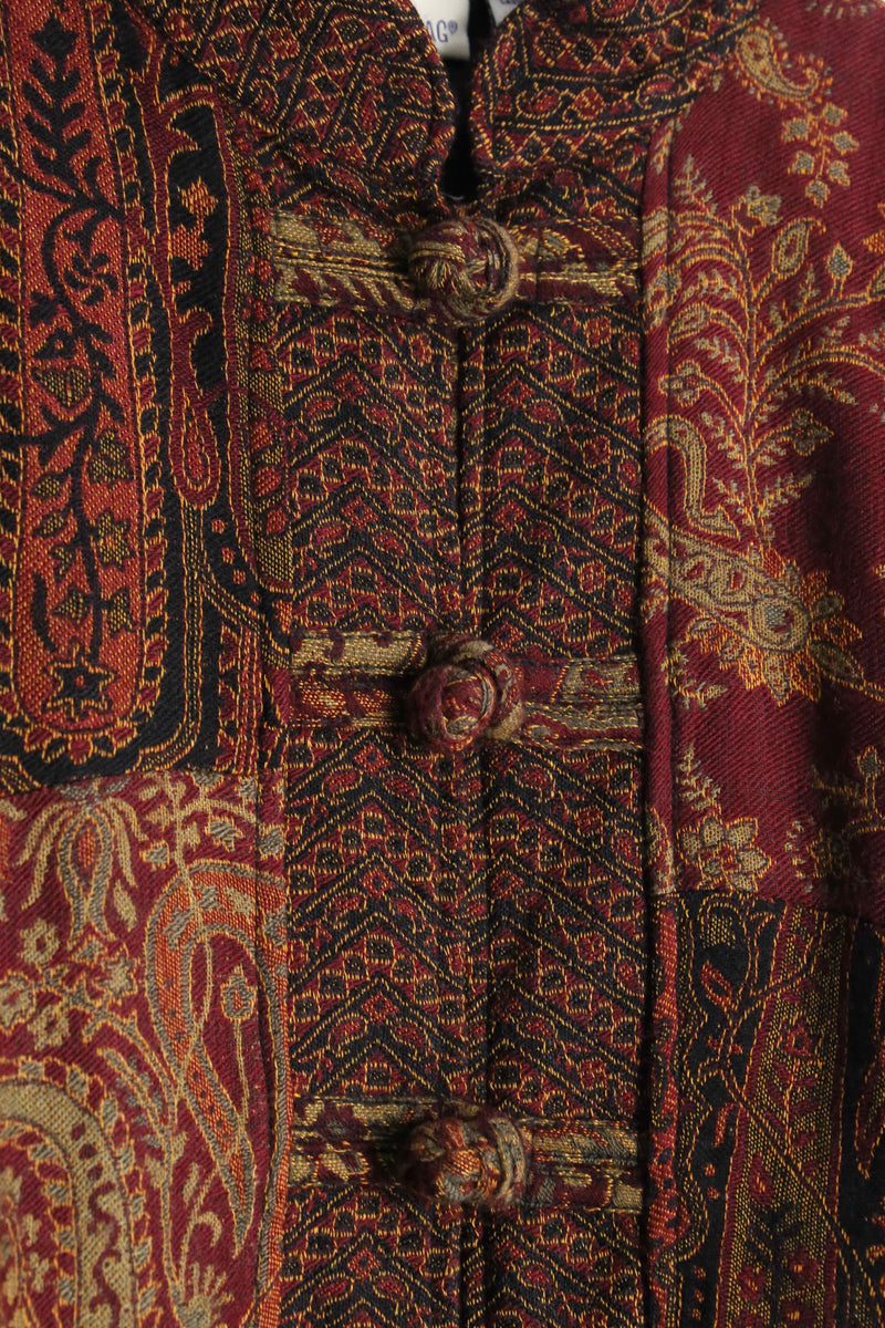 "WHITE STAG" patchwork gobelin china jacket