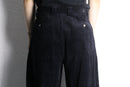 black corduroy wide pants