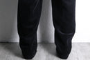 black corduroy wide pants