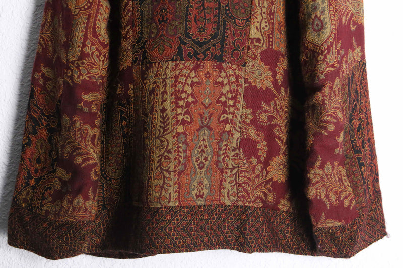 "WHITE STAG" patchwork gobelin china jacket