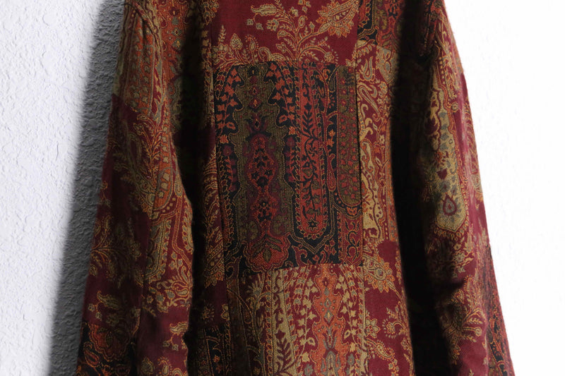 "WHITE STAG" patchwork gobelin china jacket
