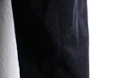 black corduroy wide pants
