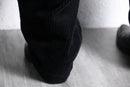 black corduroy wide pants